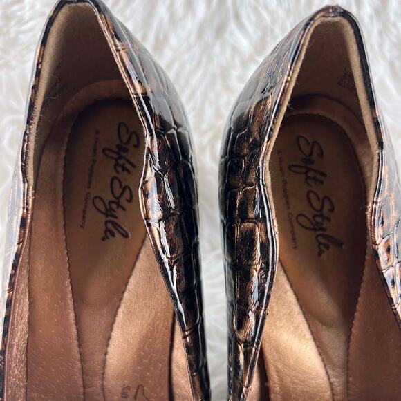 SOFT STYLE Hush Puppy Brown Rosalyn Size 9 NWOT - Picture 4 of 6